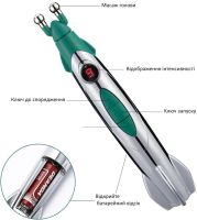 Массажная ручка с 3 насадками головками для терапии Rocket Pain Relief Pen 3 в 1 импульсный ручной акупунктурный массажер для снятия боли всего тела