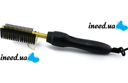 Гребінець-випрямляч для волосся High Heat Brush 40W електричний гребінь, гребінець випрямляч з насадкою для випрямлення, розгладження волосся