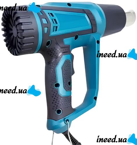 Промисловий мережевий фен Makita HG5030K 1600W з 4 насадками 2 режими для пайки зняття фарби і термоусадки, тепловий будівельний фен від мережі