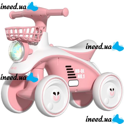 Bambi X-625 children's 4-wheeled treadmill with sound and light effects, HB-QL balance bike for children