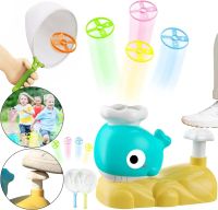 Whale Frisbee 9965A Children's Frisbee Playset with 2 Nets and 6 Plates, Catapult Toy JQ-269 for Launching VN-640 Flying Saucers for Children