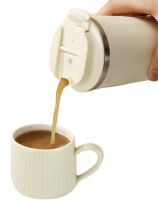 Автоматична чашка мішалка з кришкою Self Stirring Coffee Cup AND945 400 мл з міксером для розмішування кави та чаю, Термокружка з автосмешиванием