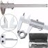 Механічний штангенциркуль з глибиноміром Vernier Caliper KC-A150 0 - 150mm в кейсі, Штангенциркуль 15 см для зовнішніх і внутрішніх вимірювань зі сталі