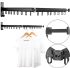 Wall Clothes Drying Rack Wall Clothes Drying Rack with 2 sections 56 cm for drying clothes up to 30 kg, Hanger with loops for laundry made of aluminum alloy