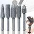 Set of H-Tools T332-M 5 piece milling drill bits for simultaneous drilling and milling in wood and metal Set of 1/4" Grey drill bits