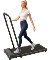 Sperax YXT003 folding treadmill up to 10km/h with built-in speaker for music LED display and remote control, walking and running machine up to 150kg