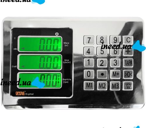Wireless Electronic Wi-Fi Scoreboard Opera ACS G8 Head for 300 kg Scales with Display, Opera Wifi Display for Scales with Metal Buttons