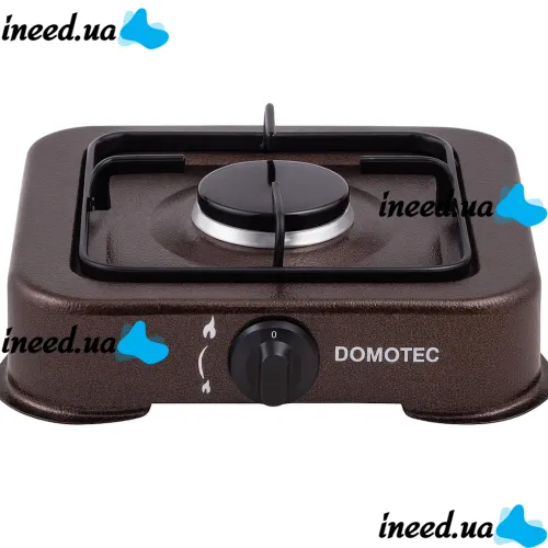 Настільний газовий таганок плита Domotec MS-6601 на 1 конфорку, газова плита