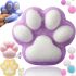 Силіконова іграшка антистрес сквіш котяча лапка Squishy Toys з ворсинками для рук, Дитяча м'ялка лапа кота Моті Каваї з кульками 2410-4 для дітей