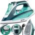 Electric steam iron Bitek BT-1256G with ceramic soleplate for ironing clothes Vitek 2800W 3 modes for laundry with self-cleaning function from the network