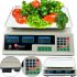 Trading electronic scales Domotec MS-228 up to 50 kg 6V division accuracy 5gr, Table scales Domotec for trade from the network from the battery