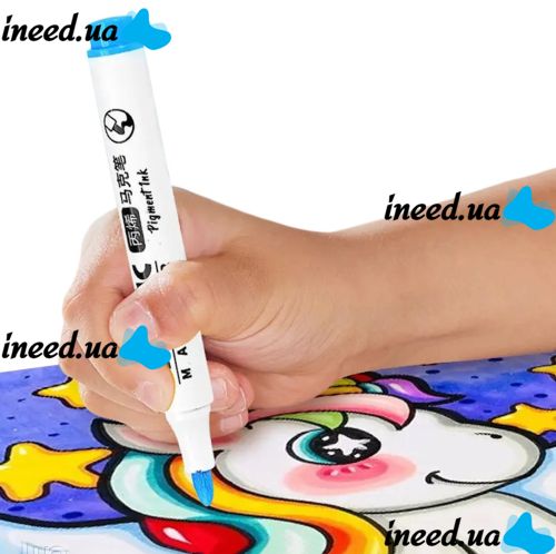 Професійний набір скетч маркерів Creative Acrylic Marker 36 шт для малювання у відрі, акрилові маркери фломастери лінери AND635 - 36 кольорів