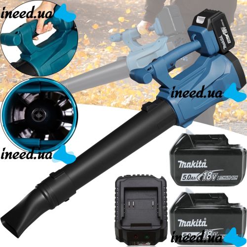 Makita CBU01Z 2 battery cordless leaf blower, Makita PLB5020BL 1000W cordless garden blower for dusting and snowing