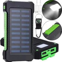 Portable Charger Battery Power Bank Solar JS-809 50000 mAh with Solar Panel and Flashlight, External Battery Power Bank for Charging USB 2.1A