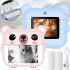 Children's Camera with Instant Printing Print Camera Y61 Bear, Digital Rechargeable Camera photo and Video Printer with Thermal Paper Y600-1