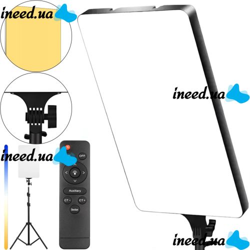 LED rectangular lamp Ring Light RL-24 100W LED spotlight 39x27cm 3 modes of light with remote control for studio photo and video shooting from the network