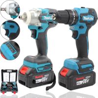 Акумуляторний набір Makita 2в1 Гайковерт DWT301 шурупокрут DWT485 36V 6Ah 2 акумулятори, Набір бездротових електроінструментів Макіта в кейсі