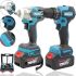Makita Cordless Set 2in1 Wrench DWT301 Screwdriver DWT485 36V 6Ah 2 batteries, Makita Cordless Power Tools Set in a Case