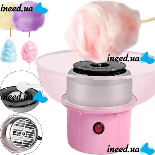 Mini Cotton Candy Maker Cotton Candy Maker LY-102 Pink, Cotton Candy Machine 500W for Home Pink