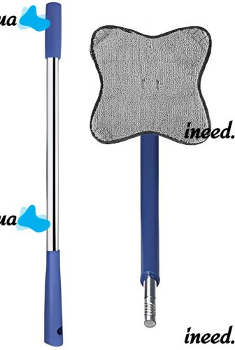 Квадратна телескопічна швабра Triangle Spin Mop для сухого та вологого прибирання регульована швабра конюшина з віджимом 360 для миття вікон і стін