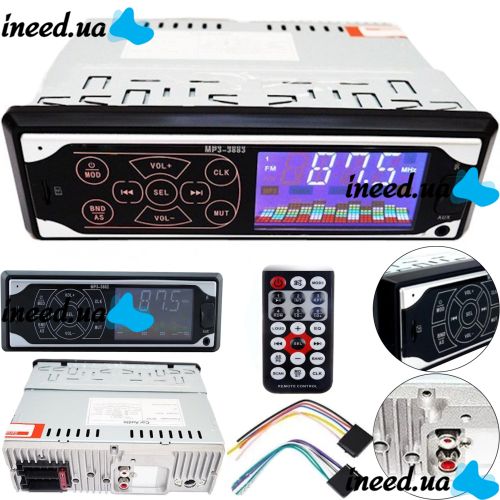 Car stereo ISO Pioneer MP3-3883 car stereo with touch buttons