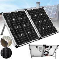 Складна полікристалічна сонячна панель Solar Board FOLD 80W 18V 67х45х3.5 см, розкладна сонячна батарея 670х450х35 мм для зарядки від сонця