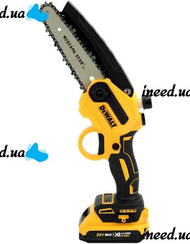 Набір електроінструментів DeWalt акумуляторна газонокосарка тример DCMST156N з колесами, Ланцюгова пила DCM160N 2 акумулятори для трави і кущів