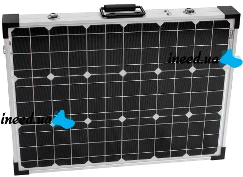 Складна полікристалічна сонячна панель Solar Board FOLD 80W 18V 67х45х3.5 см, розкладна сонячна батарея 670х450х35 мм для зарядки від сонця