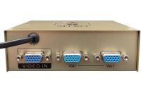 Сплиттер VGA KV-FJ1502A Splitter, Коммутатор 150MHz 2 Port два порта с адаптером разветвитель VGA