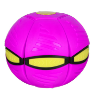 Летающий мяч фрисби Flat ball disk с LED подсветкой Светящийся складной игровой диск трансформер плоский для активных игр на природе и дома