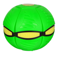 Летающий мяч фрисби Flat ball disk с LED подсветкой Светящийся складной игровой диск трансформер плоский для активных игр на природе и дома