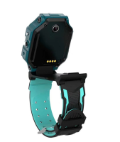 Wrist Smart Children's Smart Watch Smart Watch X17 400 mAh with SIM Card, GPS Video Call and Flashlight Waterproof IP67 for Children Green