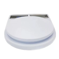 Electronic Table Scales from 1g to 7 kg SF-400, Kitchen Scales with LED Display with Round Platform for Weighing Products White