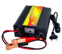 Зарядний пристрій для акумулятора UKC Battery Charger 12V 20A MA-1220A з вбудованим амперметром, Зарядка для акумуляторів авто і мото Чорний
