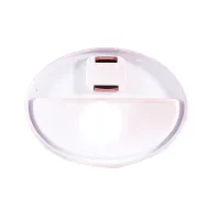 Cosmetic Triple Mirror with Touch Button Superstar Magnifying Mirror JN-817 3 in 1 with Magnification, Folding Mirror with LED Backlight Pink