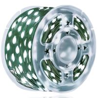 Новогодняя гирлянда роса 100 метров 1000 LED диодов с пультом Холодная белая IP44, светодиодная нить Xmas 8 режимов 100м от сети Холодный белый