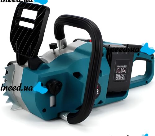 Акумуляторна ланцюгова пила Makita DUC355Z 36V 5Ah 18" дюймів Шина 46 см, Бездротова пила Макіта з 2 акумуляторами для обрізки гілок дерев