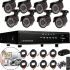 CCTV Kit Wired DVR CCTV XVR-TO801N for 8 5MP Cameras, 8-channel Set of Outdoor Surveillance Cameras