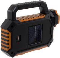Ручний акумуляторний ліхтар з повербанком Solar Multilight HS-8029-1-B 3W портативний світлодіодний світлодіодний ліхтарик прожектор з сонячною панеллю USB