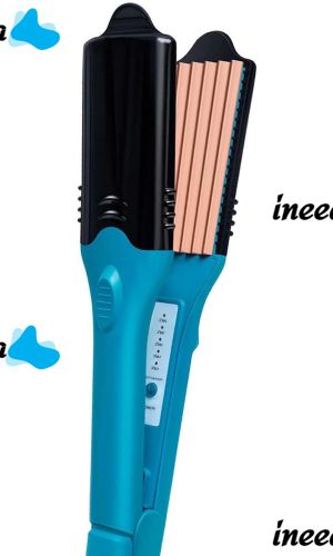 Curling iron straightener 3D Hair Printing Iron XL-619 for straightening hair with nozzles with a pattern, Forceps 5 plates with ceramic coating and glove