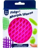 Розтягується дитяча іграшка антистрес Черв'як непосида Fidget Morph Worm для рук, телескопічна сітка трансформер черв'як для дітей і дорослих