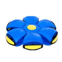 Летающий мяч фрисби Flat ball disk с LED подсветкой Светящийся складной игровой диск трансформер плоский для активных игр на природе и дома