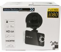 Автомобильный видеорегистратор DVR K6000 Full HD Vehicle Blackbox DVR 1080p, DVR 6000 FullHD, Авторегистратор экран 2,4 дюйма в салон машины Черный
