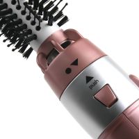 Gemei GM-4831 7 in 1 styling multistyler hair dryer brush with attachments 2200W flat iron curling tongs Gemmy for drying, curling, straightening and volumizing hair Pink