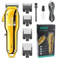 Беспроводная машинка для стрижки волос и бороды VGR V-678 4 в 1 с набором сьемных насадок, профессиональная аккумуляторная мужская машинка USB V678