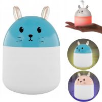 Настільний ультразвуковий зволожувач повітря нічник кролик Humidifier Rabbit ВА-12, портативний USB Арома-дифузор з підсвічуванням, нічник-зволожувач