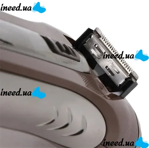 Rechargeable Electric Shaver Shaver Kemei KM-A588 2in1 with Nozzle Beard Trimmer 3W, Cordless Razor for Hair Removal Brown