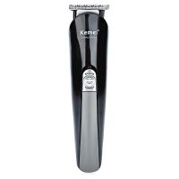 Rechargeable electric shaver, clipper, Kemei KM-600 trimmer for cutting hair, beard, nose and ears, 11 in 1 body kit with attachments, razor trimmer