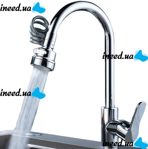 Universal Flexible Aerator Nozzle Rotation Water Faucet LY-789 for saving water on the faucet, 360 Saver with flexible hose 3 modes per mixer