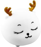 Дитячий настільний нічник Олень Cute Deer Silicone Night Light YT-8812 акумуляторний силіконовий світильник з RGB підсвічуванням і сенсорним датчиком